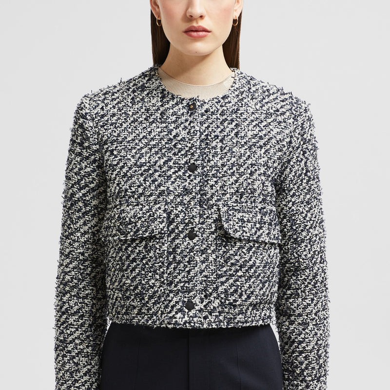 DAUPHIN TWEED SHORT DOWN JACKET