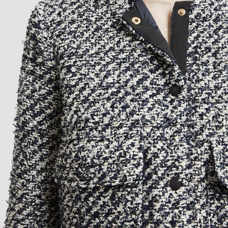 DAUPHIN TWEED SHORT DOWN JACKET