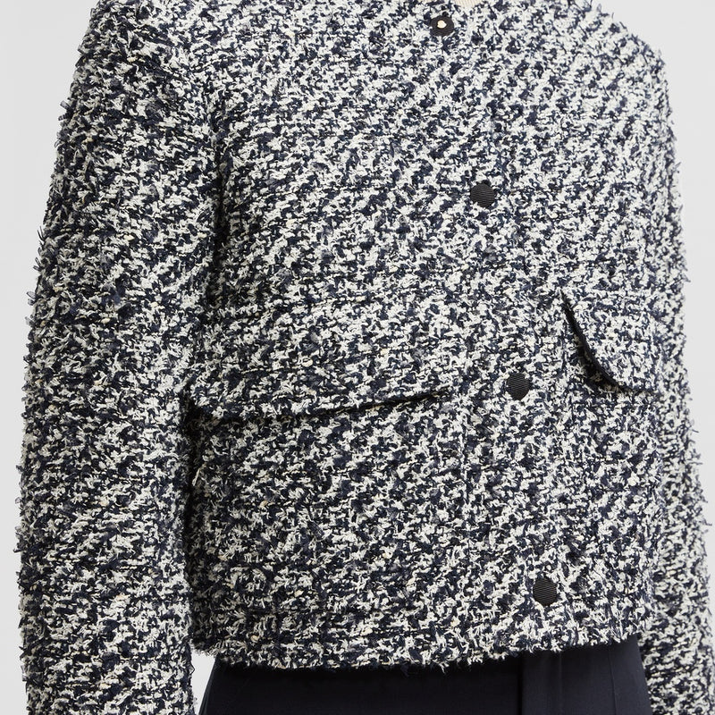 DAUPHIN TWEED SHORT DOWN JACKET