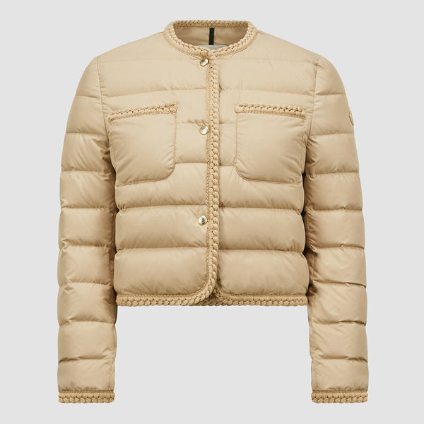 GENCAY BRAIDED TRIM SHORT DOWN JACKET
