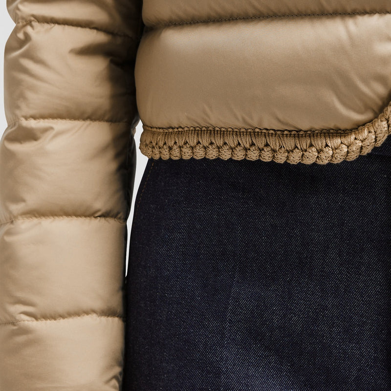 GENCAY BRAIDED TRIM SHORT DOWN JACKET