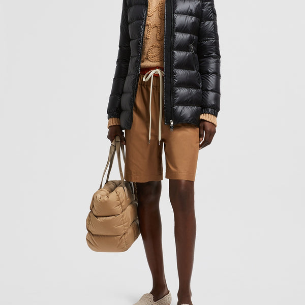 GLEMENTS HOODED MID-LENGTH DOWN JACKET