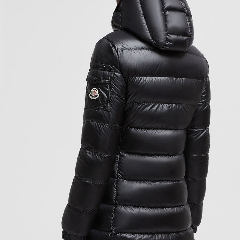 GLEMENTS HOODED MID-LENGTH DOWN JACKET