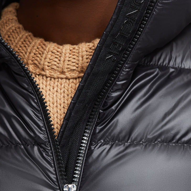 GLEMENTS HOODED MID-LENGTH DOWN JACKET