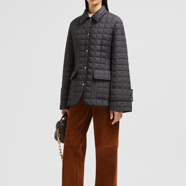 EPINAL SQUARE-QUILTED DOWN SHIRT JACKET