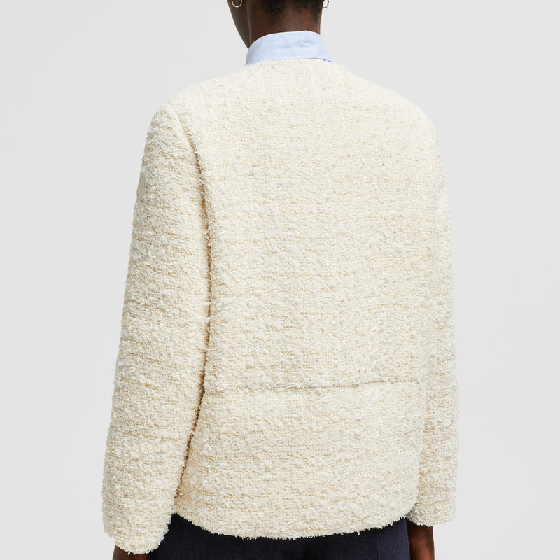 GERBEROY TWEED SHORT DOWN JACKET