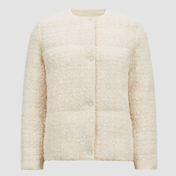 GERBEROY TWEED SHORT DOWN JACKET