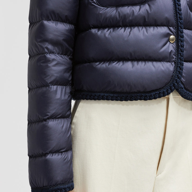 GENCAY BRAIDED TRIM SHORT DOWN JACKET