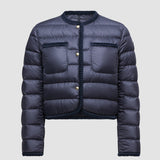 GENCAY BRAIDED TRIM SHORT DOWN JACKET