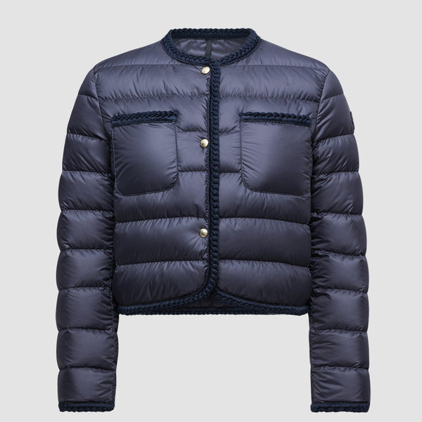 GENCAY BRAIDED TRIM SHORT DOWN JACKET