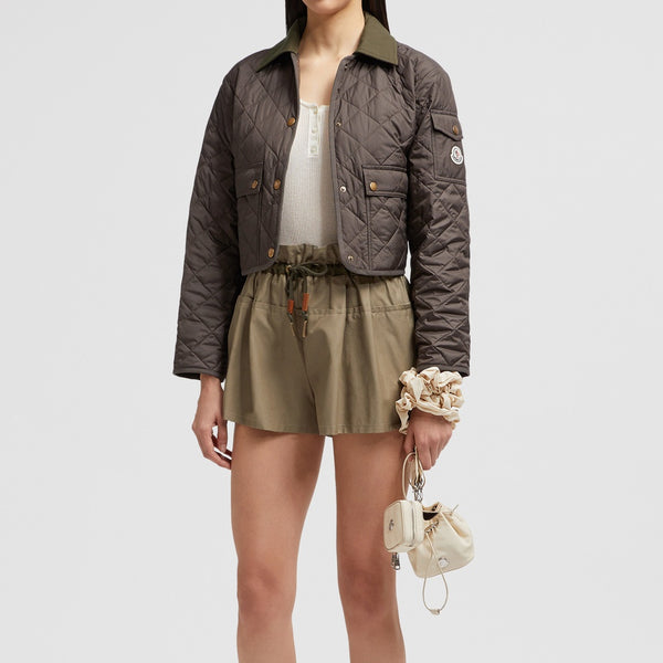 CHITRE DIAMOND-QUILTED PADDED SHIRT JACKET