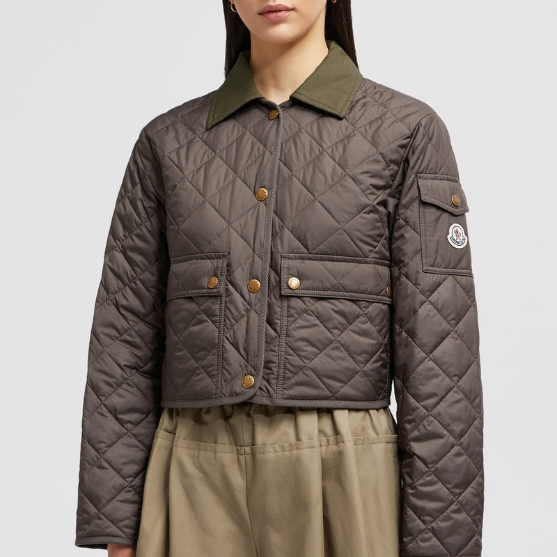 CHITRE DIAMOND-QUILTED PADDED SHIRT JACKET