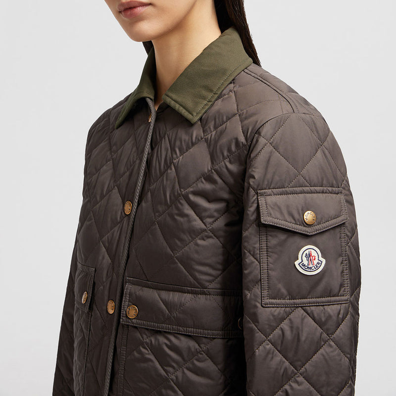 CHITRE DIAMOND-QUILTED PADDED SHIRT JACKET