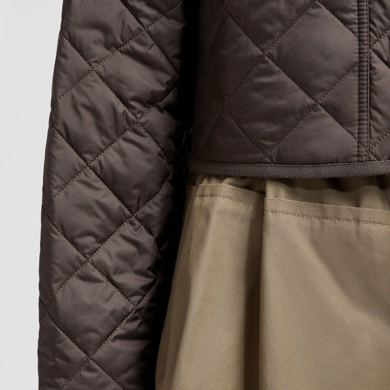 CHITRE DIAMOND-QUILTED PADDED SHIRT JACKET