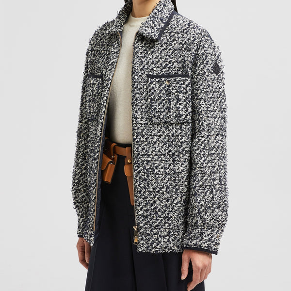 TWEED DOWN SHIRT JACKET
