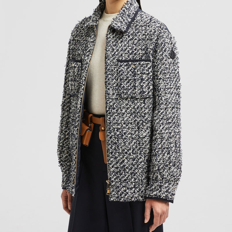 TWEED DOWN SHIRT JACKET
