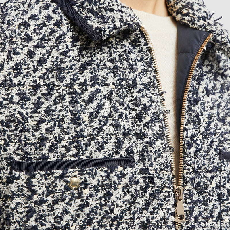 TWEED DOWN SHIRT JACKET