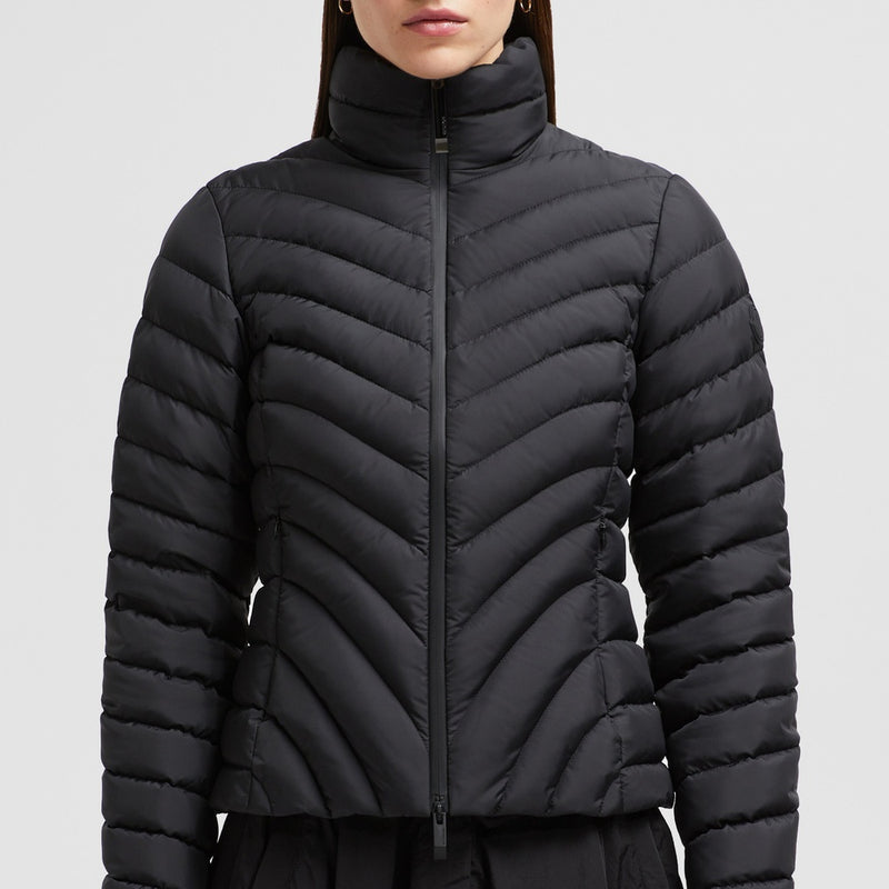 GRANGE DIAGONAL-QUILTED SHORT DOWN JACKET