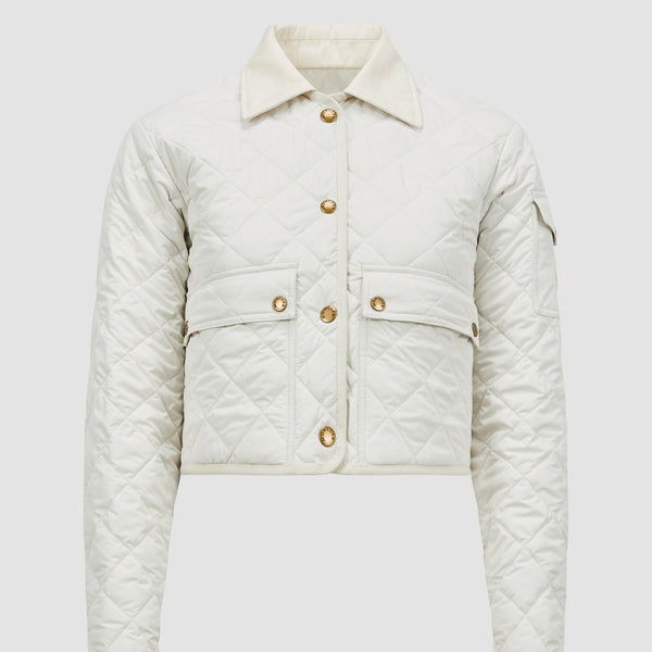 CHITRE DIAMOND-QUILTED PADDED SHIRT JACKET