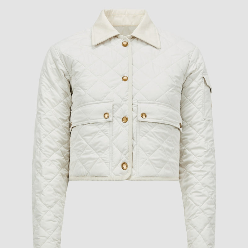 CHITRE DIAMOND-QUILTED PADDED SHIRT JACKET