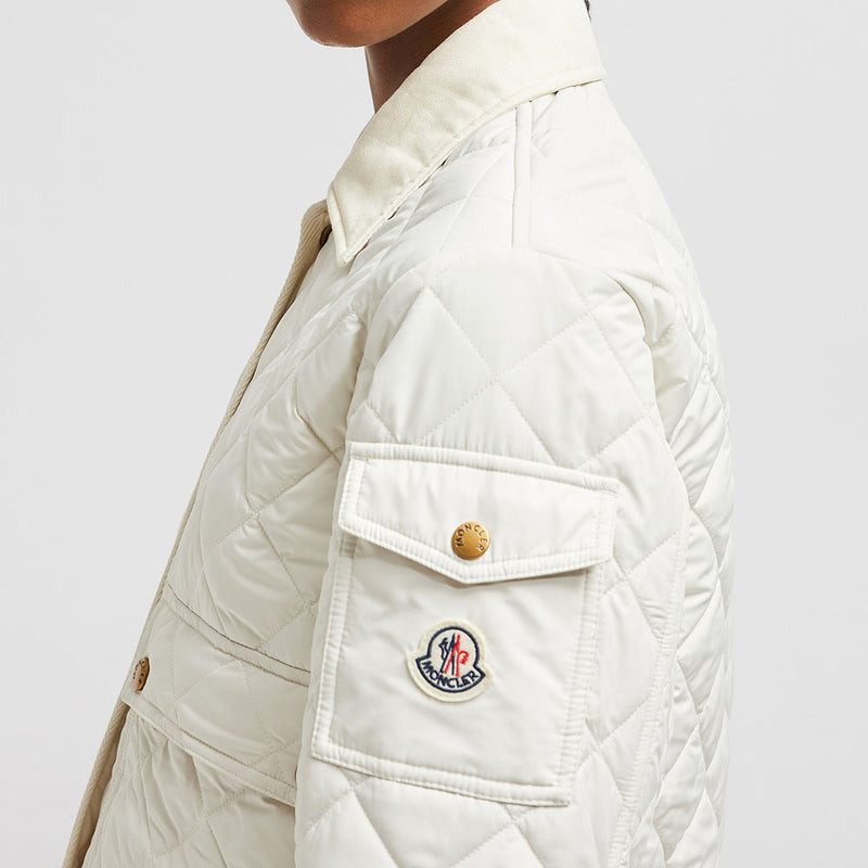 CHITRE DIAMOND-QUILTED PADDED SHIRT JACKET