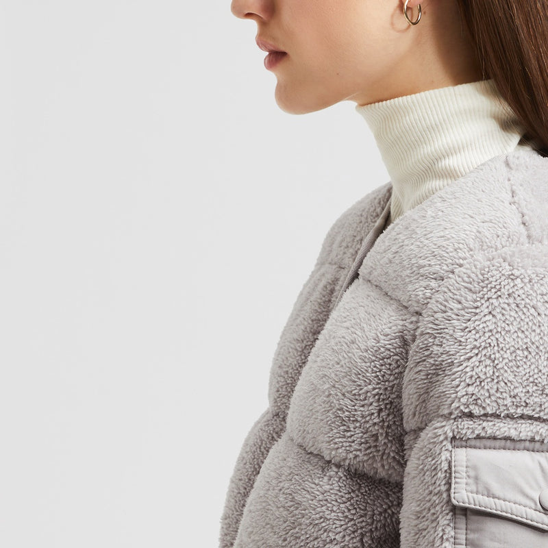 FLOYRAC TEDDY SHORT DOWN JACKET