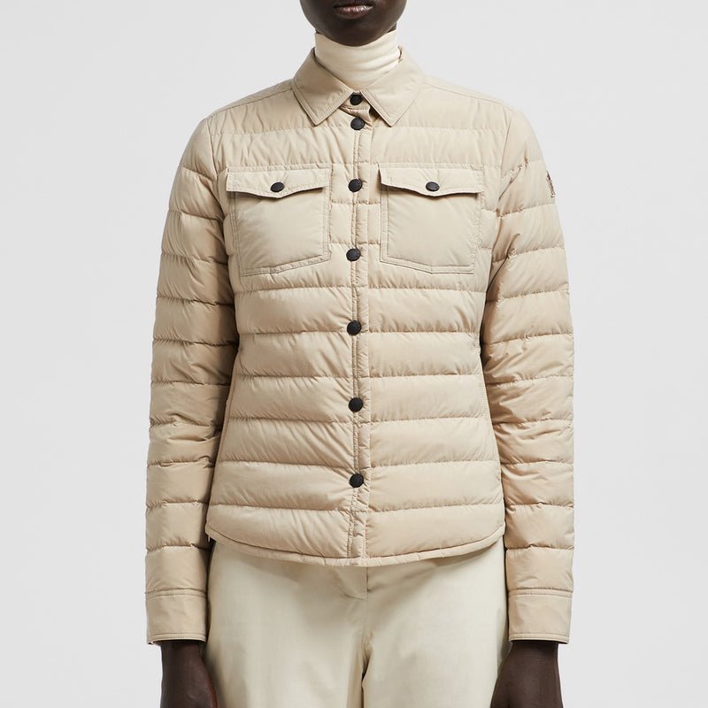 ROZES PACKABLE DOWN SHIRT JACKET