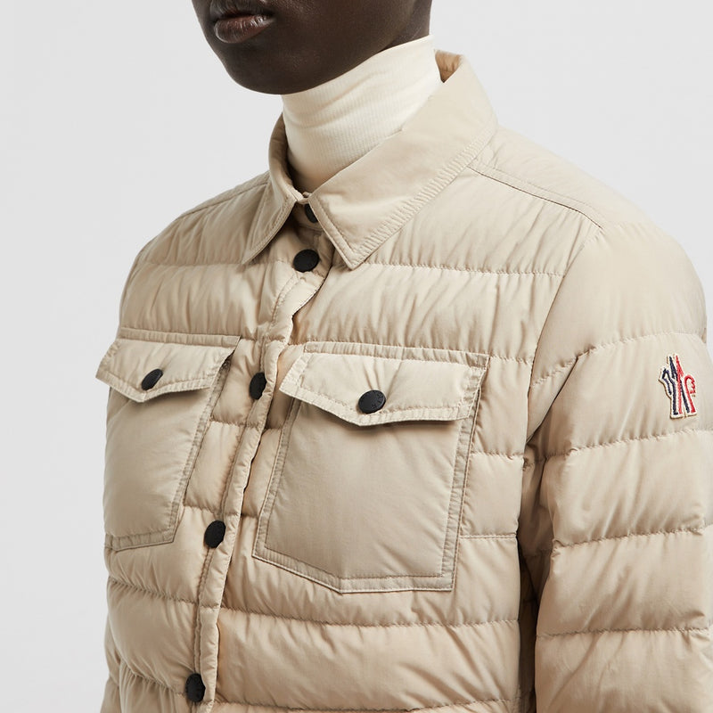 ROZES PACKABLE DOWN SHIRT JACKET