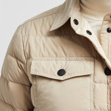 ROZES PACKABLE DOWN SHIRT JACKET