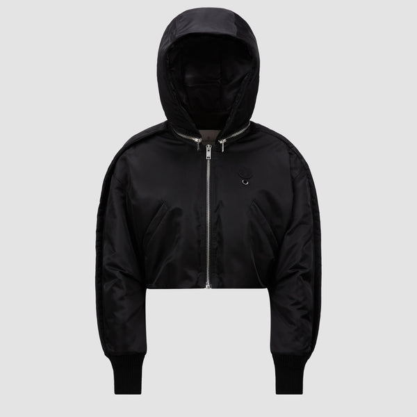 MONCLER X WILLOW SMITH MALEK HOODED SHORT DOWN JACKET