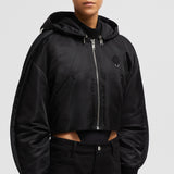 MONCLER X WILLOW SMITH MALEK HOODED SHORT DOWN JACKET