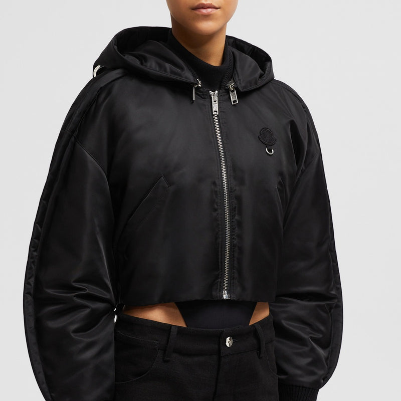MONCLER X WILLOW SMITH MALEK HOODED SHORT DOWN JACKET