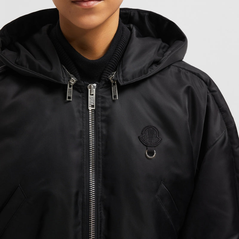 MONCLER X WILLOW SMITH MALEK HOODED SHORT DOWN JACKET