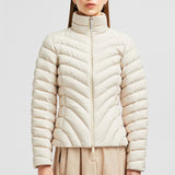GRANGE DIAGONAL-QUILTED SHORT DOWN JACKET