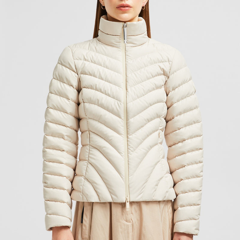 GRANGE DIAGONAL-QUILTED SHORT DOWN JACKET