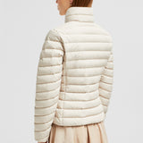 GRANGE DIAGONAL-QUILTED SHORT DOWN JACKET
