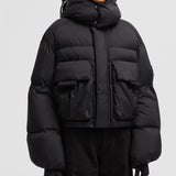 MONCLER X WILLOW SMITH KAR HOODED SHORT DOWN JACKET