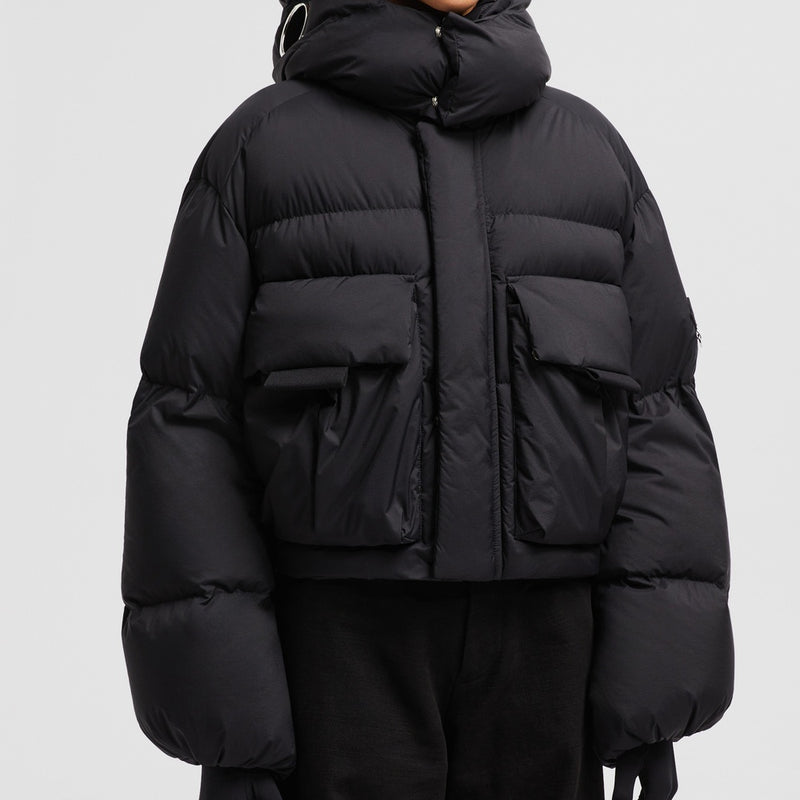 MONCLER X WILLOW SMITH KAR HOODED SHORT DOWN JACKET