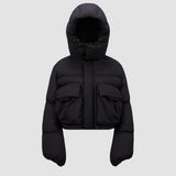 MONCLER X WILLOW SMITH KAR HOODED SHORT DOWN JACKET