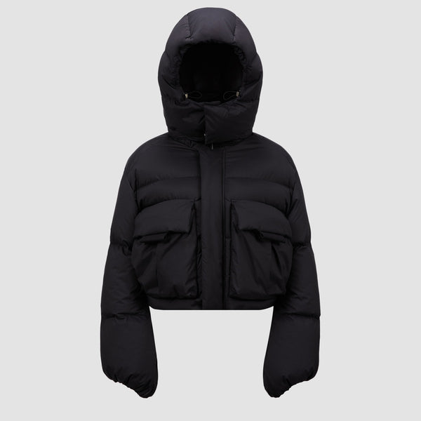 MONCLER X WILLOW SMITH KAR HOODED SHORT DOWN JACKET