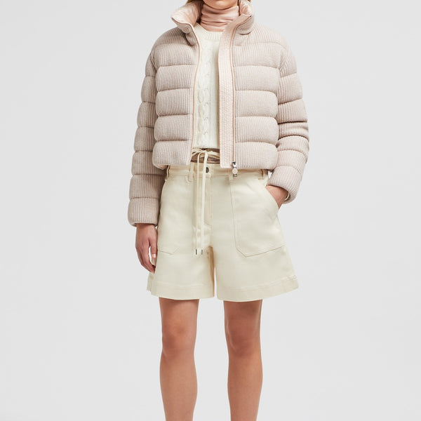 THOIRY LAMINATED COTTON SHORT DOWN JACKET