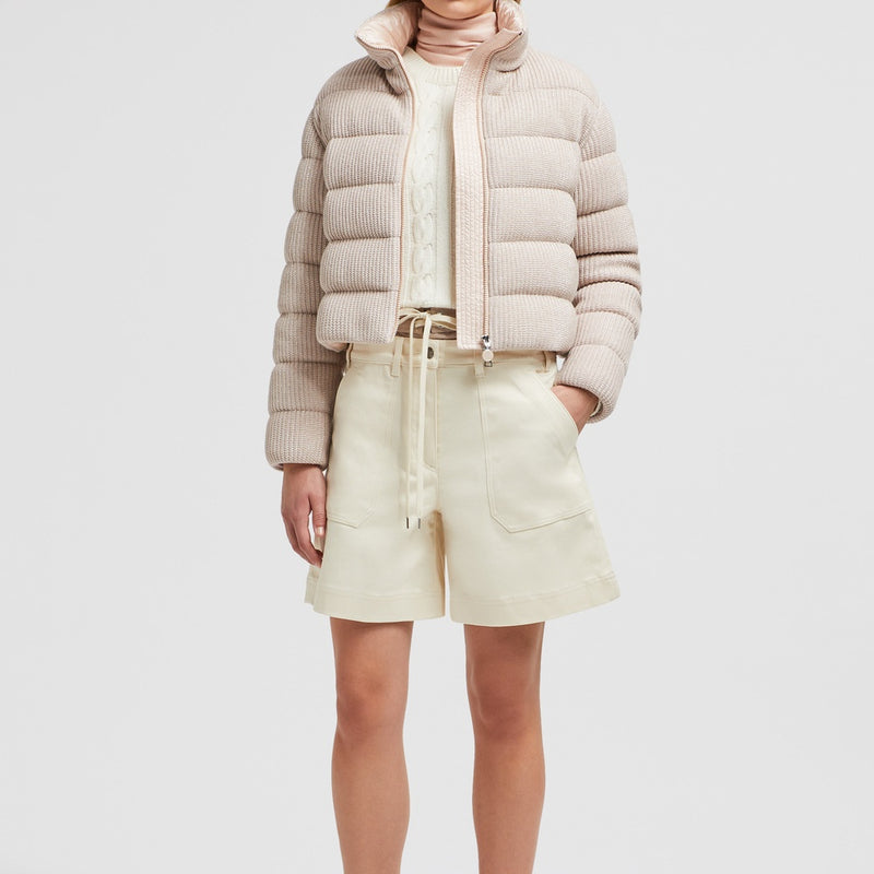 THOIRY LAMINATED COTTON SHORT DOWN JACKET