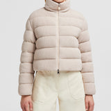 THOIRY LAMINATED COTTON SHORT DOWN JACKET