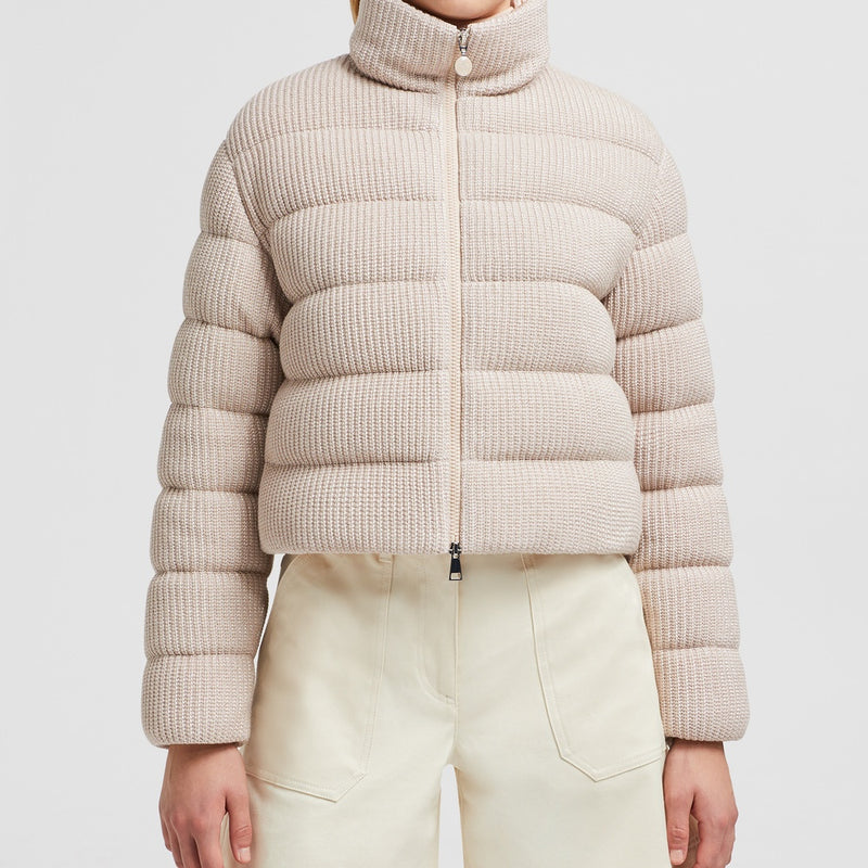 THOIRY LAMINATED COTTON SHORT DOWN JACKET