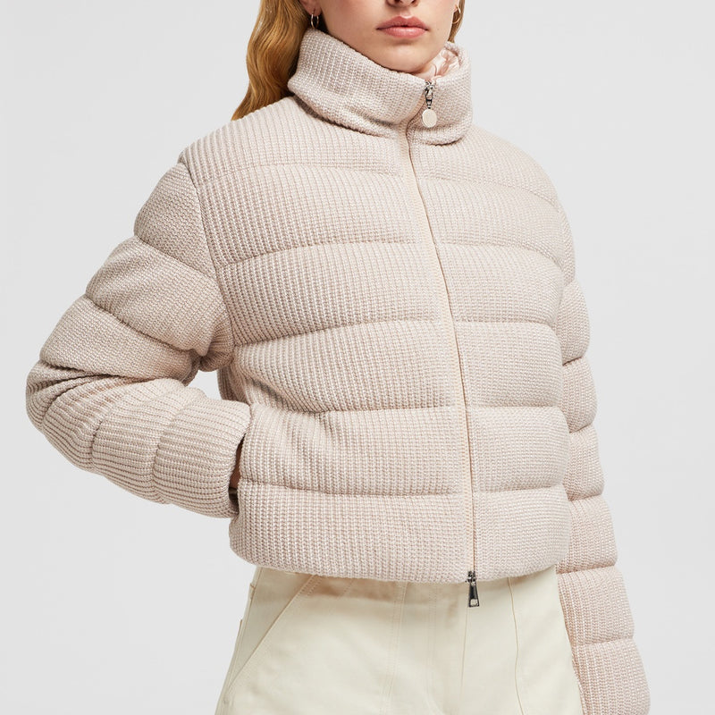 THOIRY LAMINATED COTTON SHORT DOWN JACKET