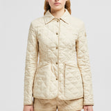 UZES DIAMOND-QUILTED PADDED LINEN JACKET