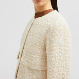 DAUPHIN TWEED SHORT DOWN JACKET