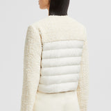 DAUPHIN TWEED SHORT DOWN JACKET