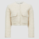 DAUPHIN TWEED SHORT DOWN JACKET