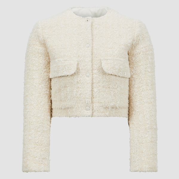DAUPHIN TWEED SHORT DOWN JACKET
